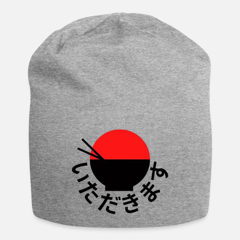 ñami ramen - Jersey-Beanie - Grau meliert