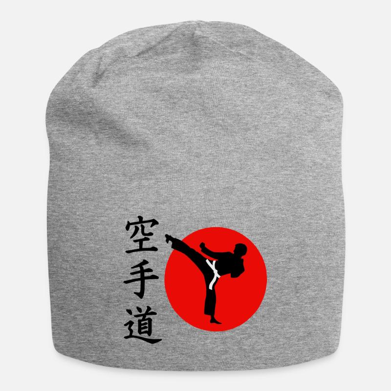 Karate Do - Jersey-Beanie - Grau meliert