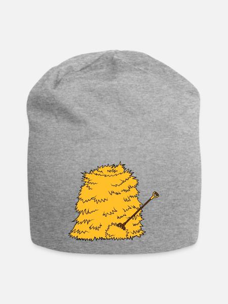 Mistgabel Strohberg Heugabel - Jersey-Beanie - Grau meliert