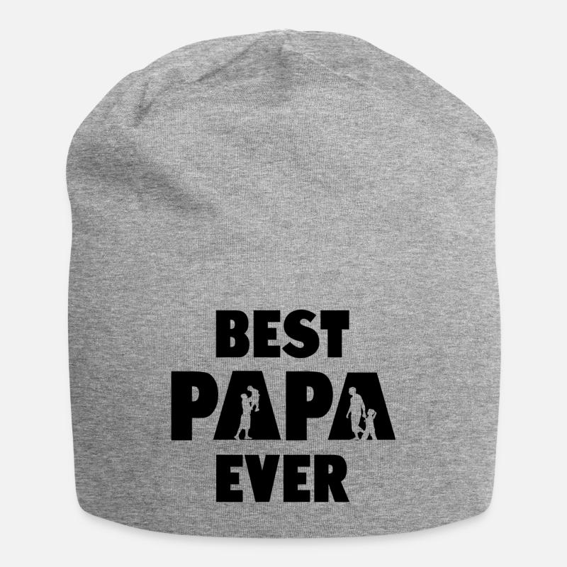 Meilleur papa de tous les temps - Bonnet en jersey - gris chiné