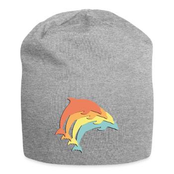 Delfin - Jersey-Beanie - Grau meliert - Vorne