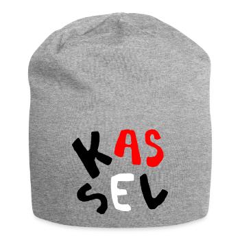Kassel Kunst - Jersey-Beanie - Grau meliert - Vorne