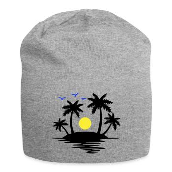Paradise Island - Jersey Beanie - heather grey - Front