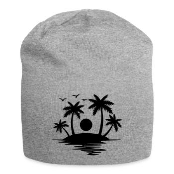 Paradise Island - Jersey Beanie - heather grey - Front