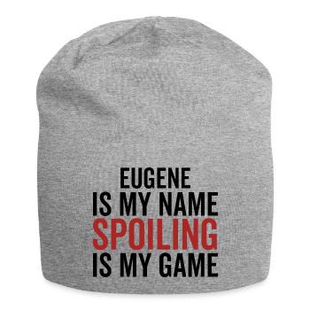 Eugene est mon nom Spoiler est mon jeu - Bonnet en jersey - gris chiné - Devant