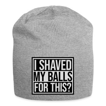 I shaved my balls - Jersey-Beanie - Grau meliert - Vorne