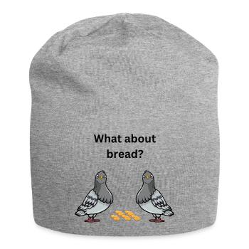 what about bread? - Jersey Beanie - heather grey - Front