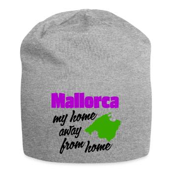 Mallorca – mein zweites Zuhause - Jersey-Beanie - Grau meliert - Vorne