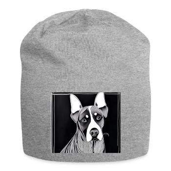 wuff wuff - Jersey-Beanie - Grau meliert - Vorne