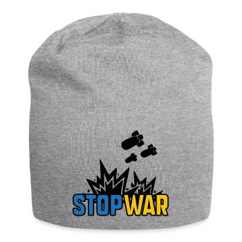 Stop War - Bonnet en jersey - gris chiné - Devant