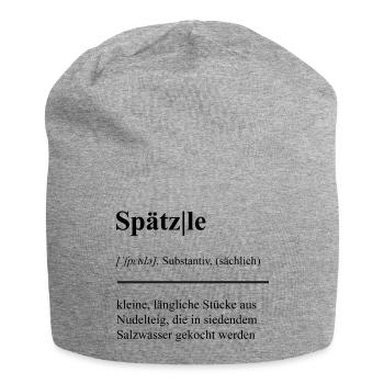 Spätzle-Saga: Schwäbisch köstlich! Duden - Jersey-Beanie - Grau meliert - Vorne
