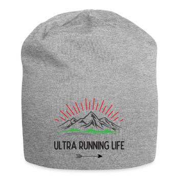 Ultra-Laufleben - Jersey-Beanie - Grau meliert - Vorne