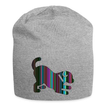 Welpe - Jersey-Beanie - Grau meliert - Vorne