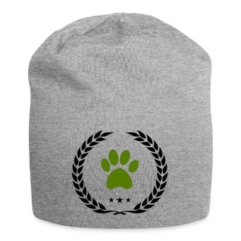 pfote kranz - Jersey-Beanie - Grau meliert - Vorne