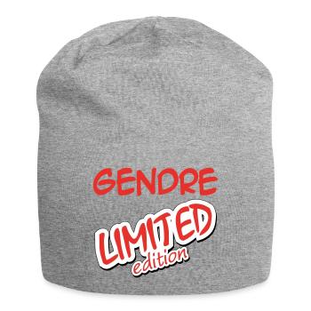 GENDRE LIMITED EDITION - Jersey Beanie - heather grey - Front