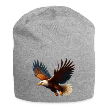 Adler - Jersey-Beanie - Grau meliert - Vorne