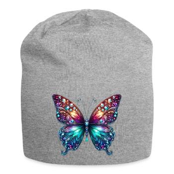Butterfly Diamond Diamonds Crystals Crystal - Jersey Beanie - heather grey - Front