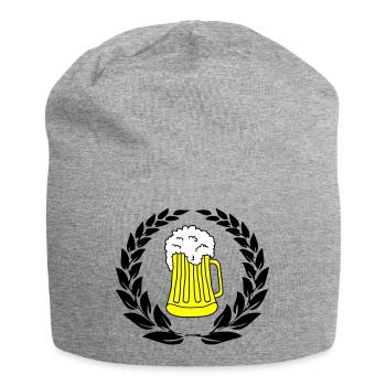 bier wappen 02 - Jersey-Beanie - Grau meliert - Vorne