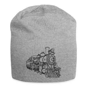 Railway Line Sketch - Jersey Beanie - heather grey - Front