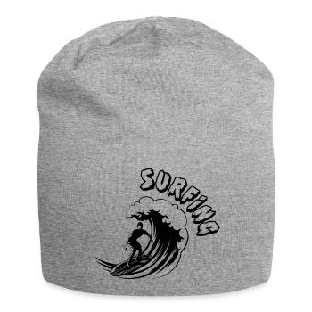 Surfing Surfboard Surfer Wassersport - Jersey-Beanie - Grau meliert - Vorne