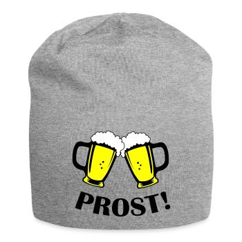 Beer Cheers - Jersey Beanie - heather grey - Front