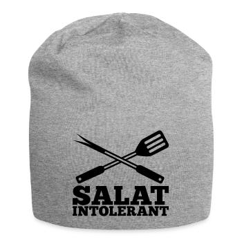 Salat Intolerant Grillbesteck - Jersey-Beanie - Grau meliert - Vorne