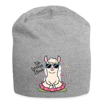 No Drama Lama - Jersey Beanie - heather grey - Front