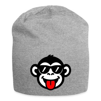 Langue de Singe Drôle - Bonnet en jersey - gris chiné - Devant