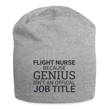 Flight Nurse Genius Luftrettung - Jersey-Beanie - Grau meliert - Vorne