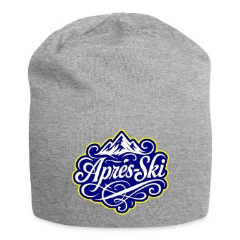 Apres Ski Berge Alpen - Jersey-Beanie - Grau meliert - Vorne