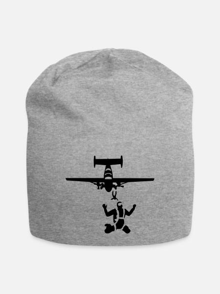 skydiving - Jersey Beanie - heather grey