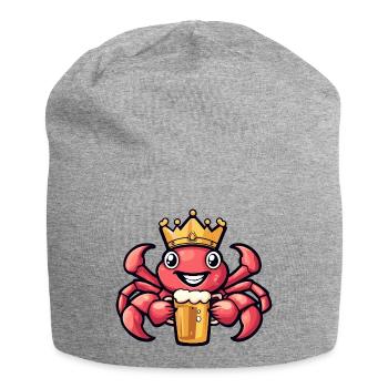 Crab Crab Beer King - Jersey Beanie - heather grey - Front