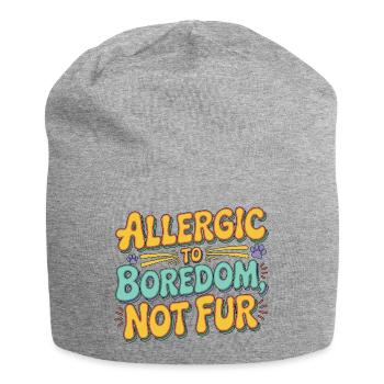 Vet Tech Allergic To Boredom Not For Pet Care Tech - Jersey Beanie - heather grey - Front