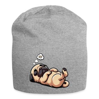 Carlin Carlin Propriétaire de carlin Amoureux du carlin Porte-carlin - Bonnet en jersey - gris chiné - Devant