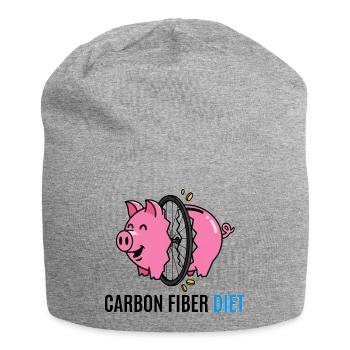 Carbon Fiber Diet Pig - Jersey Beanie - heather grey - Front