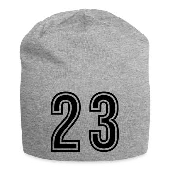 Symbole du chiffre 23 - Bonnet en jersey - gris chiné - Devant