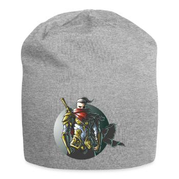 Conception de jeux Warrior Ninja Samurai - Bonnet en jersey - gris chiné - Devant