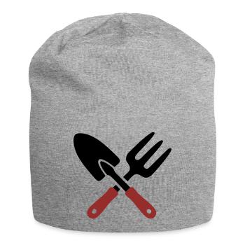 Gartenwerkzeug Schaufel Icon - Jersey-Beanie - Grau meliert - Vorne