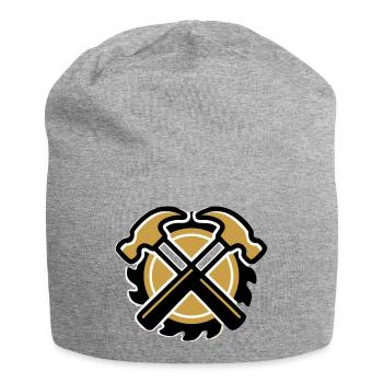 Logo du marteau Zimmermann - Bonnet en jersey - gris chiné - Devant