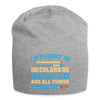 Artist Painter Graphic Fluent In Colors Textures - Jersey-Beanie - Grau meliert - Vorne