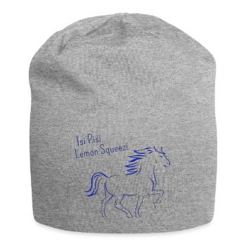 Isi Pisi Lemon Squeezi Blue by Maison Bichon - Jersey Beanie - heather grey - Front
