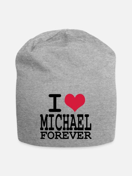 j'aime michael toujours - Bonnet en jersey - gris chiné