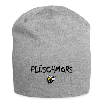 Plüschmors, Hummel, Plattdeutsch - Jersey-Beanie - Grau meliert - Vorne