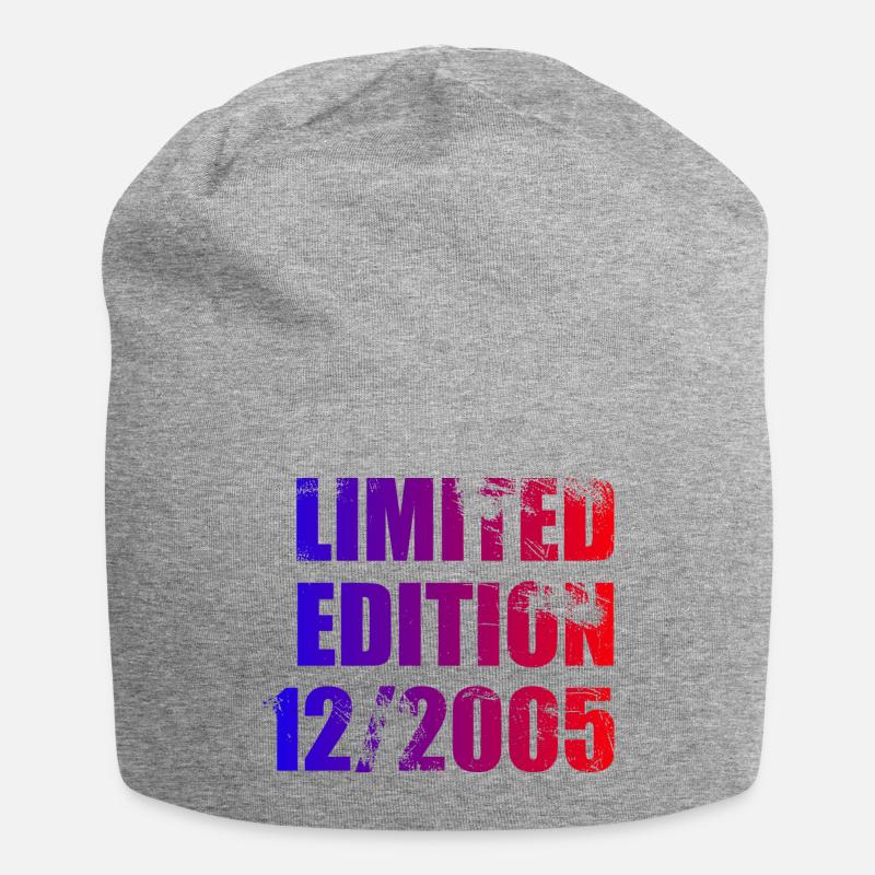 18. Geburtstag Limited Edition 12/2005 - Jersey-Beanie - Grau meliert