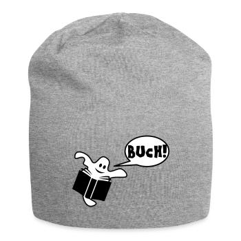 Buch - Jersey-Beanie - Grau meliert - Vorne