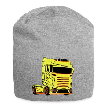 LKW-Fahrer Fernfahrer LKW Brummi - Jersey-Beanie - Grau meliert - Vorne
