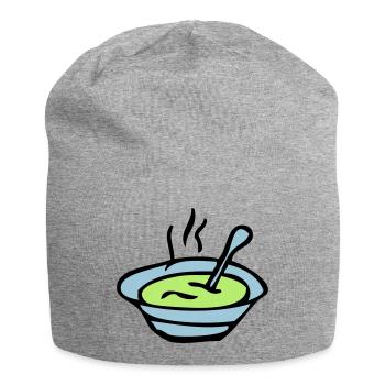 soup bowl plate - Jersey Beanie - heather grey - Front