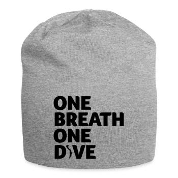 One Breath One Dive IV Apnoetaucher Freediving - Jersey-Beanie - Grau meliert - Vorne