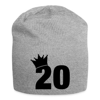 20_krone_f1 - Jersey-Beanie - Grau meliert - Vorne