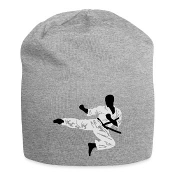 Karate - Jersey-Beanie - Grau meliert - Vorne